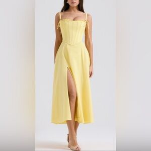 Clarabelle Sunshine Cotton Midi Sundress